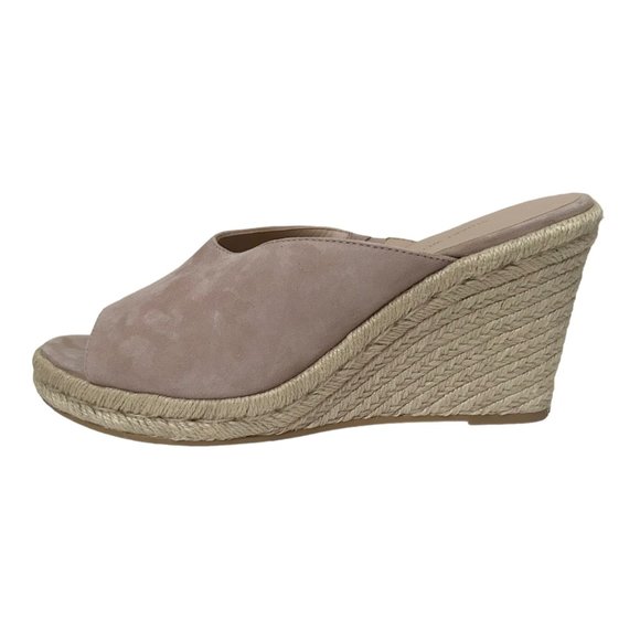Stuart Weitzman Marabella Pink Suede Slip On Espadrille Wedges - Picture 3 of 11